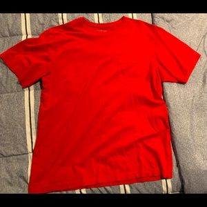 Plain red t-shirt